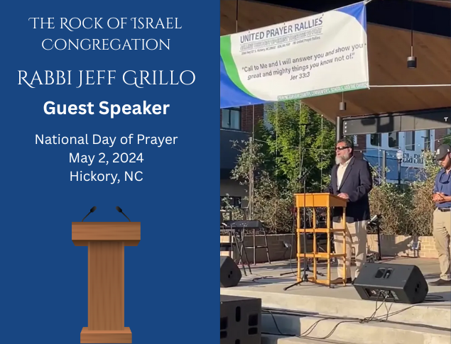 Rabbi Jeff Speaking National Day of Prayer 2024 Guest-Speaker-Rabbi-Jeff-Grillo-National-Day-of-Prayer-2024-Hickory-NC